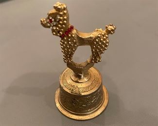 Vintage Indian Brass Poodle Bell