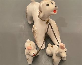 Vintage Anart 3-Piece Spaghetti Poodle Figurines