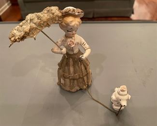 Vintage Lady w/ Poodle