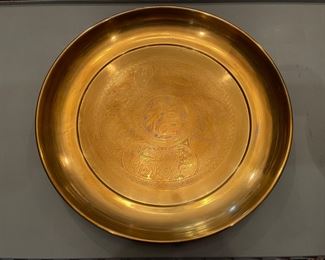Vintage Asian Brass Tray