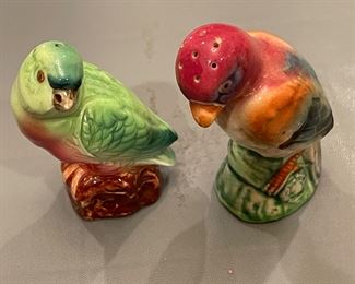 Vintage Japanese Love Birds Salt & Pepper Shakers