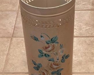 Vintage Enamel Umbrella Stand