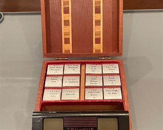 Vintage 3-D Tru-Vue Viewer w/ 12 Rolls of Film & Ornate Box