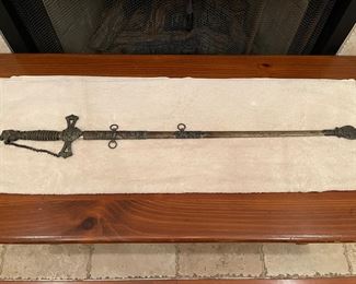 Antique Masonic Sword w/ Scabbard