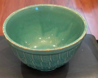 Vintage McCoy Pottery Turquoise Bowl