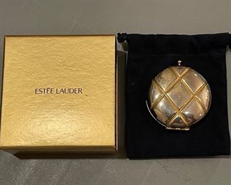 Vintage Estée Lauder Quilted Compact w/ Box