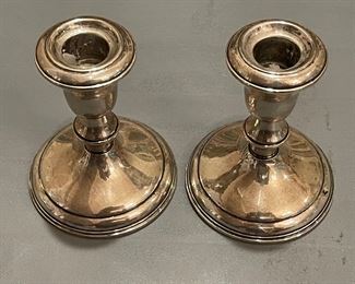 Vintage Towle Silver Weighted Reinforced Candle Holders