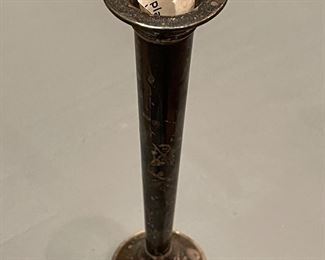 Vintage Fisher Sterling Silver Weighted 6” Bud Vase