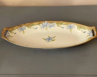 Vintage Noritake Hand-Painted Handled Dish