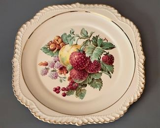 Vintage Harker Pottery Salad Plate w/ 22K Gold Trim