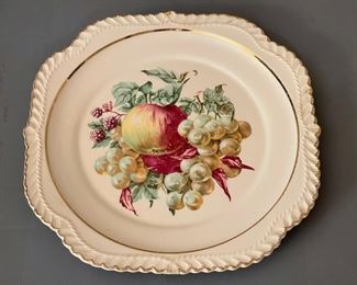 Vintage Harker Pottery Salad Plate w/ 22K Gold Trim