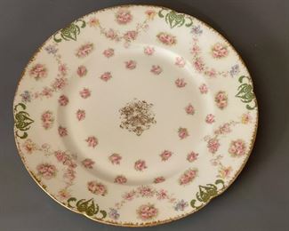 Vintage Haviland China Dinner Plate w/ Gold Trim