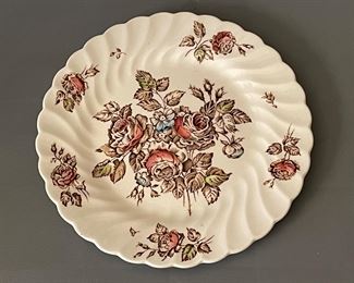 Vintage Johnson Brothers Ironstone Devon Sprays Bread Plate
