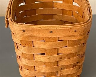 Longaberger Handwoven 5 1/2” x 6” Square Basket 1990