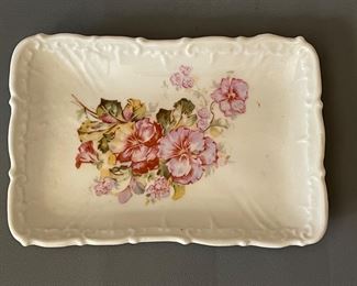 Antique Porcelain Trinket Tray