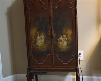 Painted music cabinet