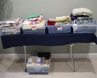 more lilens, cutains, placemats, napkins and more