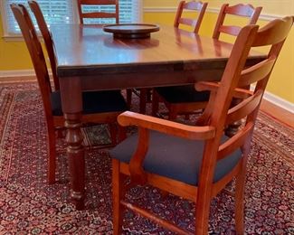 This table was made by Alf and Judy Fraser of Echura, Victoria, Australia.  It was imported to the US in 2001. This table is made from a reclaimed rafters Australian house built in 1885. The red gum wood is extremely strong and durable with a beautiful grain pattern.
