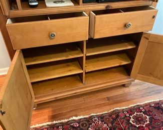 HAS DRAWERS AND SHELVES