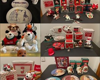 So many Coke items and memoribilia!