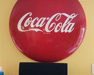 Original Coca Cola Button Sign