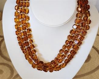 Lovely Amber colored necklace