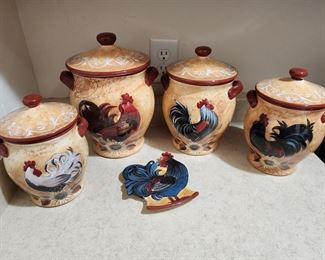 Rooster Canisters 