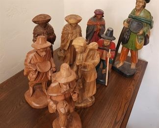 Hand Carved wooden figures