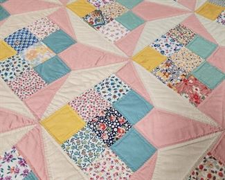 Amazing selection of handmade quilts and quilt tops. Nosegay Quilt measures 95x77