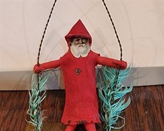 Victorian Scrap Santa Ornament