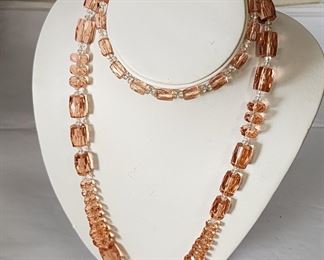 Pink Crystal Necklace