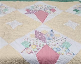 Amazing selection of handmade quilts and quilt tops. Nosegay Quilt measures 82x82