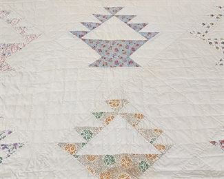 Amazing selection of handmade quilts and quilt tops. Flower Basket quilt measures 92x80
