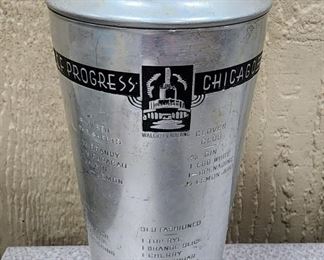 1934 Chicago World's Fair Cocktail Shaker