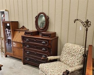 Victorian Dresser with Carved Pulls