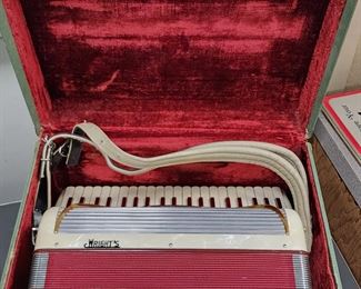 Wrights Accordion in case.