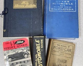 Lots of Automobile books, mostly, Ford, and Nash.