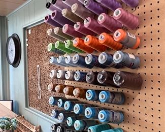 Lots of sewing tread - full and partial 