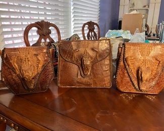 Caiman purses 