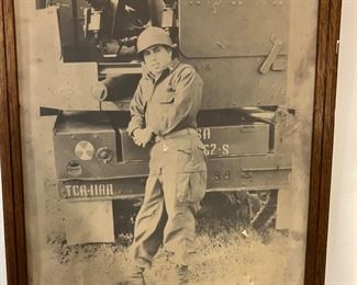 Framed military photo