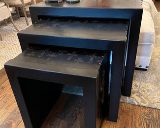 Front view of these fabulous nesting tables