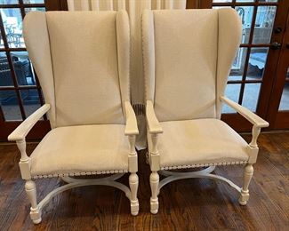 Universal for Paula Deen large wing back chairs. Can be used at the head of the table or in a living room.
