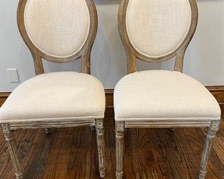 Occasional chairs. Maybe used at the kitchen table, dining room, or is an extra chair to pull up for special company.