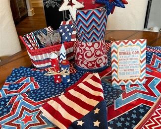 What fun! Fourth of July party decor