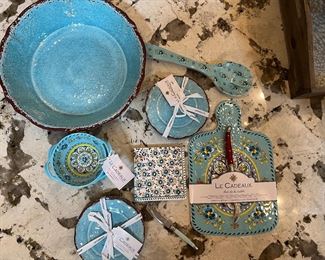 French Le Cedesux party ware /pool ware/ kitchen. 
All new with its original tags!