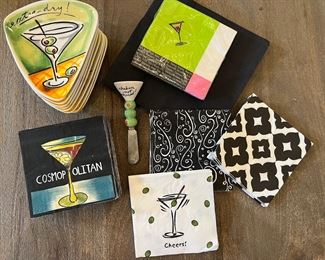 Martinis anyone.??  There are also have lots of wonderful napkins for your parties available.!