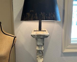 There are two of these rustic custom made wall lamps! FANTASTIC!