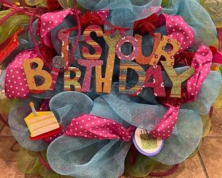 Happy birthday wreath!! What fun