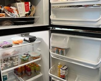 This shows the inside of the refrigerator my Frigidaire