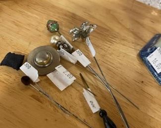 Hat pins, stick pins